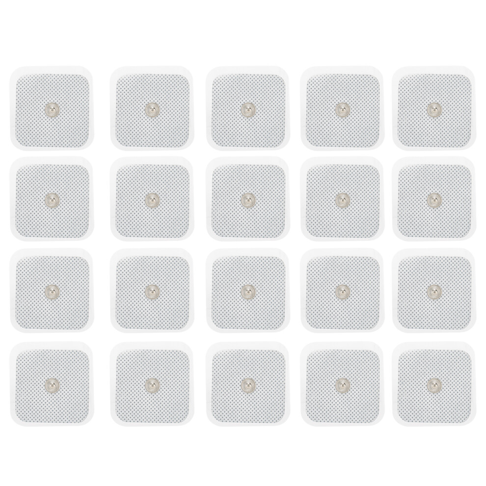 High Conductivity Electrode Pads, Medical-Grade Adhesive Self-Adhesive Electrodes for Universal Compatibility with TENS/EMS Devices, Drug-Free Pain