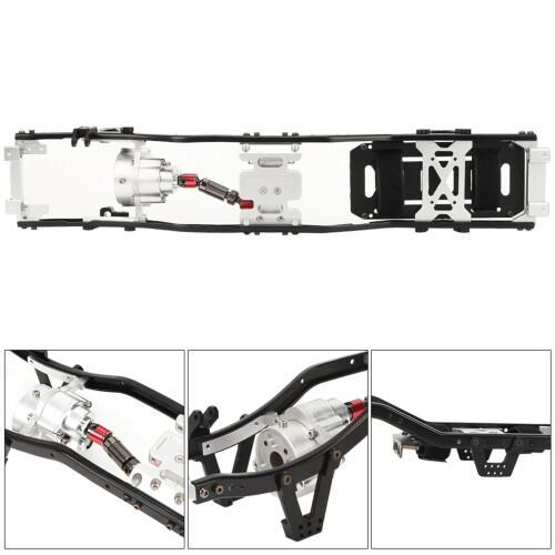 RC Chassis Rahmen 313mm Metall Crawler SCX10
