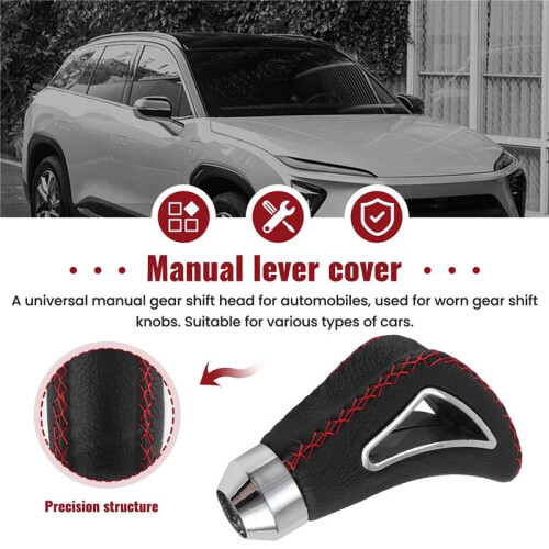 Universal Cuir Auto Matic Shift Camion Levier De Vitesses Manuel Levier Levier Couvercle 2