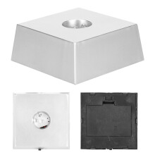 Small Trapezoidal LED Light Base Display Stand with 7 Colors Crystal Holder