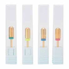 Carbide Bits for Complete Functions, 4Pcs Shaping Removing Polish Dead Skin, Professional File for Manicure Pedicure, Smooth Round Top