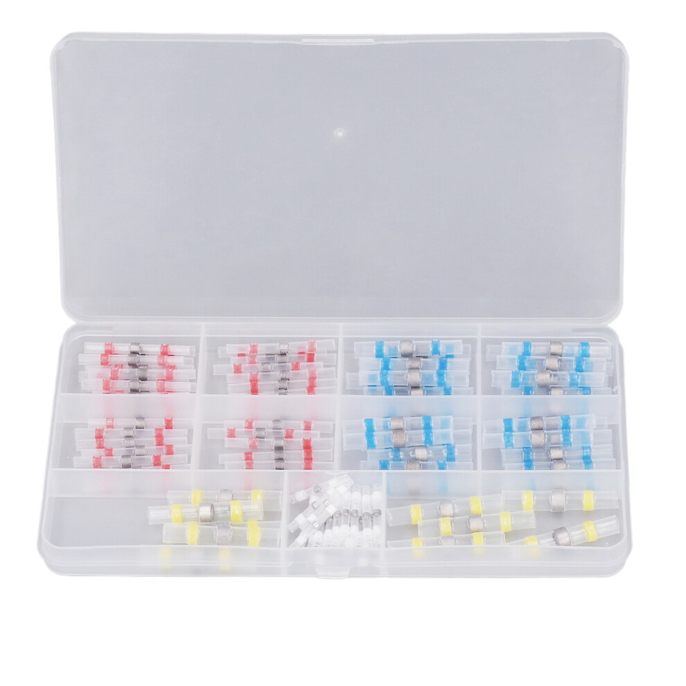 Solder Seal Wire Connectors Kit, Wearproof Design For Wide Applications, Waterproof Heat Shrink Butt Connectors For Automotive And Marine 9028731491004