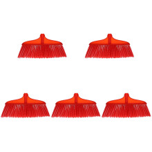 5St Rood Plastic Bezemkoppen Voor Schoonmaken Van Huishouden En Vloer