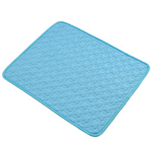 (Grass blue, S) Cool Foldable Pet Mat for Outdoor