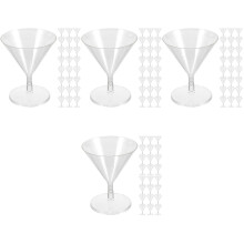 100St Stevige Plastic Wegwerp Cocktailglazen Helder En Elegant Design