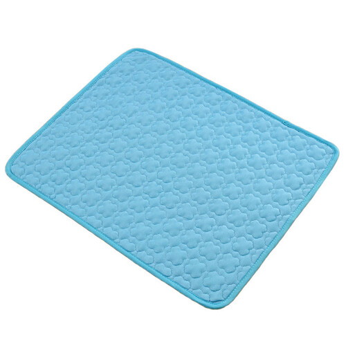 (Grass blue, M) Soft Pet Mat to Keep Cool Foldable Storage Space-saving for Outdoor Grass