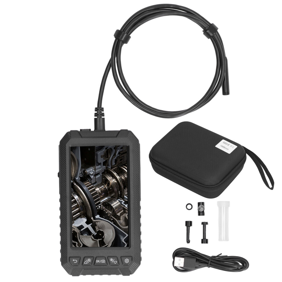 Endoscope Camera With Rigid Yet Flexible, Triple Lens Industrial Borescope, For Auto Engine, Sewer Checks, Hvac Ducts Light 9028731491639
