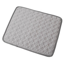 (Grass Grey, M) Soft Pet Mat to Keep Cool Foldable Storage Space-saving for Outdoor Grass