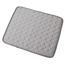 (Grass Grey, S) Soft Pet Mat to Keep Cool Foldable Storage Space-saving for Outdoor Grass