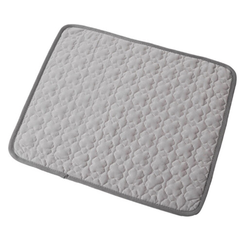 (Grass Grey, S) Soft Pet Mat to Keep Cool Foldable Storage Space-saving for Outdoor Grass