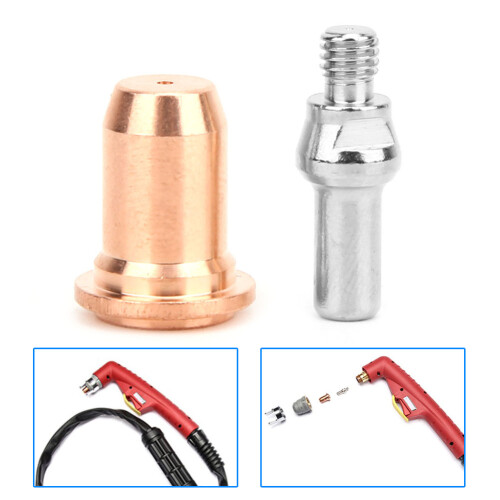Plasma Cutter Electrode Nozzle Set Replacement Part Easy And Convenient Enhanced Cutting Performance Professional PT60Accessory Versatile 2