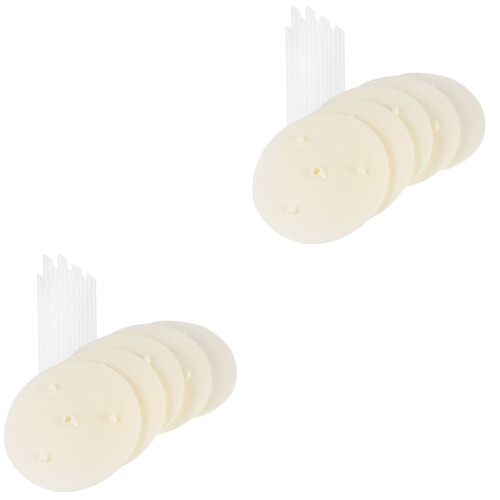 2Ensembles Supports Empilables Beiges Pour Décoration De Gâteaux