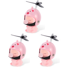 3Pièces Accessoires Casque Enfants Rose Décoratifs, Facile À Installer