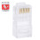 High Reliability Modular Plug with Flexible Latch, 8P8C UTP Connector for CAT6Cable Support, Gold Contact Network End Plug 2