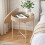 Oak Storage Side Table Round Coffee Table Living Room Small Bedside Table Wooden 5