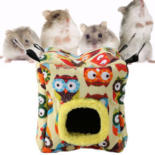 Warm Plush Bird Nest Hammock for Small Parrots and Chickens