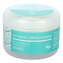 Anti Acne Face Mask With Tea Tree Oil And Salicylic Acid Deep Cleansing Detox Clay Formula For Oily Skin, Dead Sea Mud Based Pore Cleanser With
