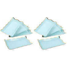 8Pièces Plateaux De Service Jetables En Papier Pour Biscuits Fruits