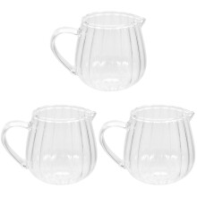 3St Glazen Koffiekan Elegant Melkkan Met Schenktuit Voor Thuis