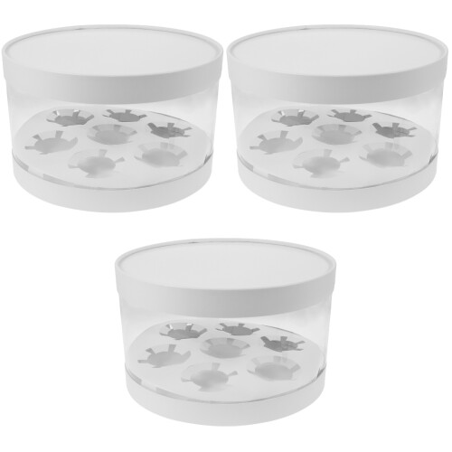 3St Cupcake Transport Container Met Compartimenten En