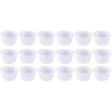 100Pièces Muffin Cups Blancs Pour Dessert Papier Cuisson Élégant