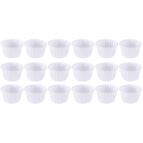 100Pièces Muffin Cups Blancs Pour Dessert Papier Cuisson Élégant