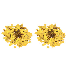 2St Hartvormige Gouden Confetti Voor Bruiloft Verjaardag Feest