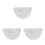 3Pièces Bols Céramiques Blancs Pour Repas Salade Dessert Usage Maison 1