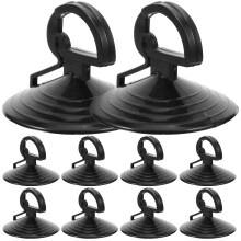 10St Silicone Zuignap Lampverwijderaar Mini En Stevig Zwart Duurzaam