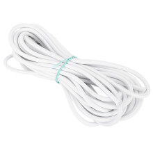 7mm Round Elastic Cord 10m DIY White