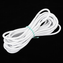7mm Round Elastic Cord 10m DIY White