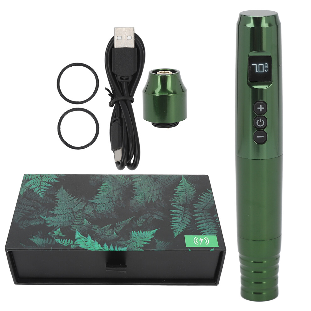 Green Advanced Tattoo Tool With High-Quality Material, Coreless Motor For Unmatched Performance (Green)