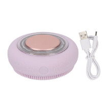 Radiant Facial Scrubber, Vibrating Silicone Facial Brushes for Effortless Cleansing & Gentle Exfoliation, Ultrafine Bristles, Waterproof Electric