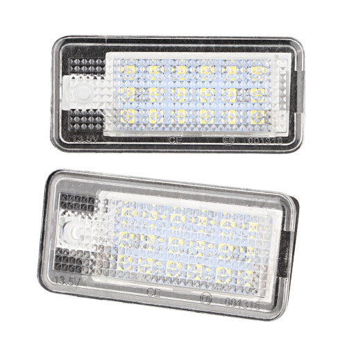 Éclairage de plaque d'immatriculation LED Plug and Play pour Audi A3, A4, A6 et Q7 : aucun câblage ni modification nécessaire, conception 1