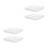 4St Weerbestendige Plastic Pot Schotels Wit Voor En 1