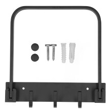 Foldable Space Aluminium Clothes Drying Rack with3Hooks