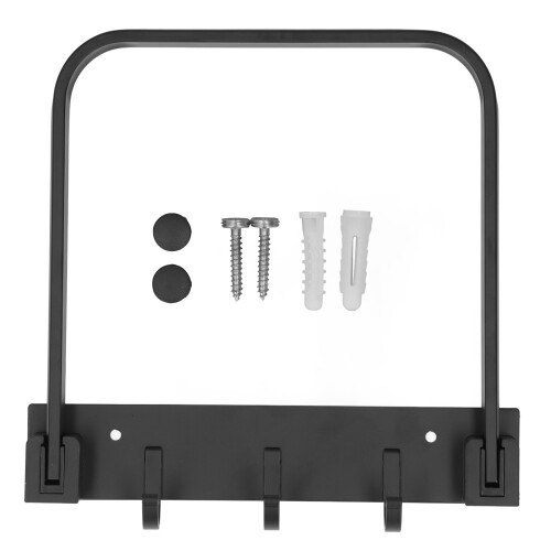 Foldable Space Aluminium Clothes Drying Rack with3Hooks