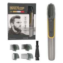 Portable Hair And Beard Trimmer For Men, R-Shaped Cutter Head Ensures High Safety And Minimal Skin Damage, Expandable Head And Battery Operated