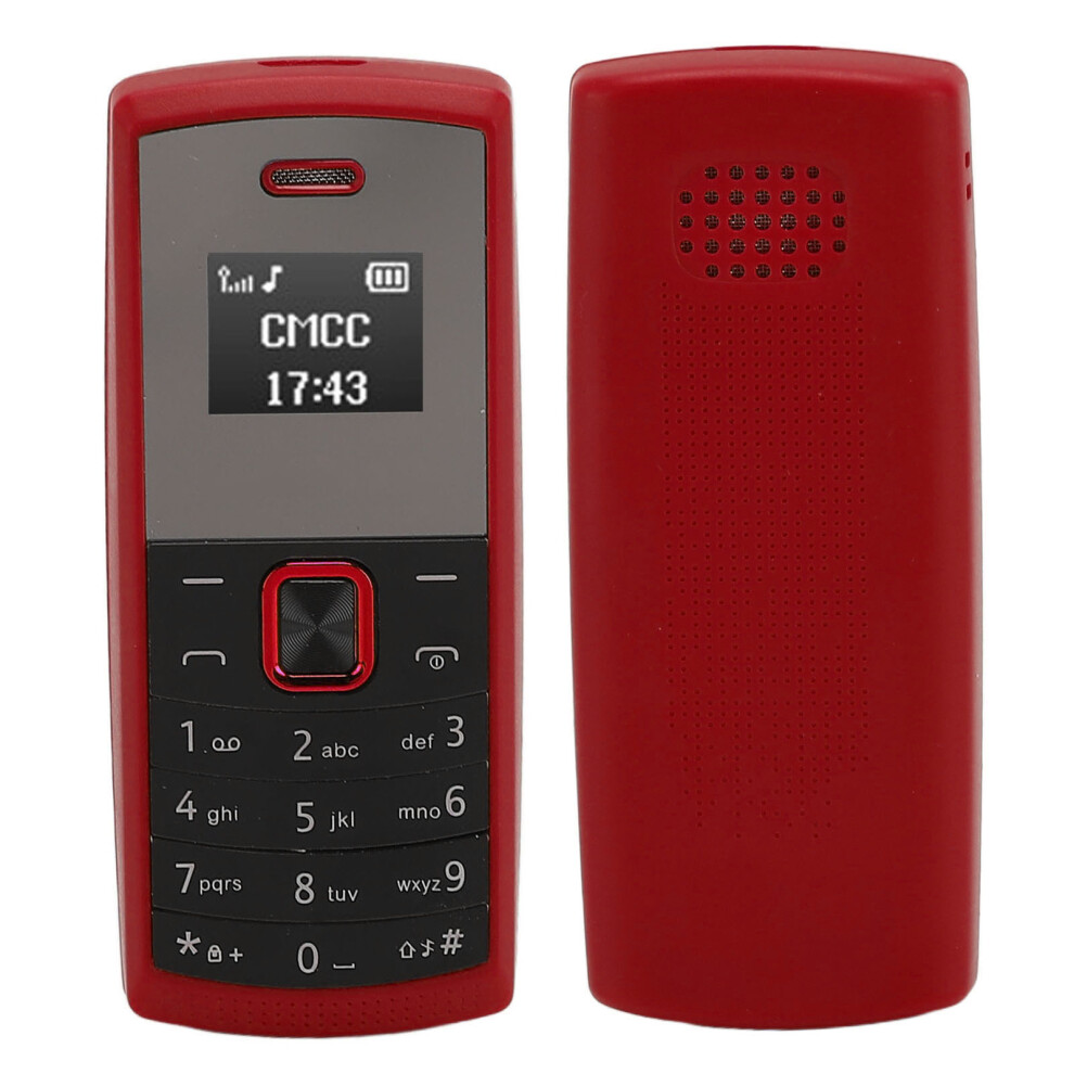 Bm01 Mini 2-In-1 Mobile Phone With 0.66" Oled, Dual Sim, 72H Standby, Red 3131387479206