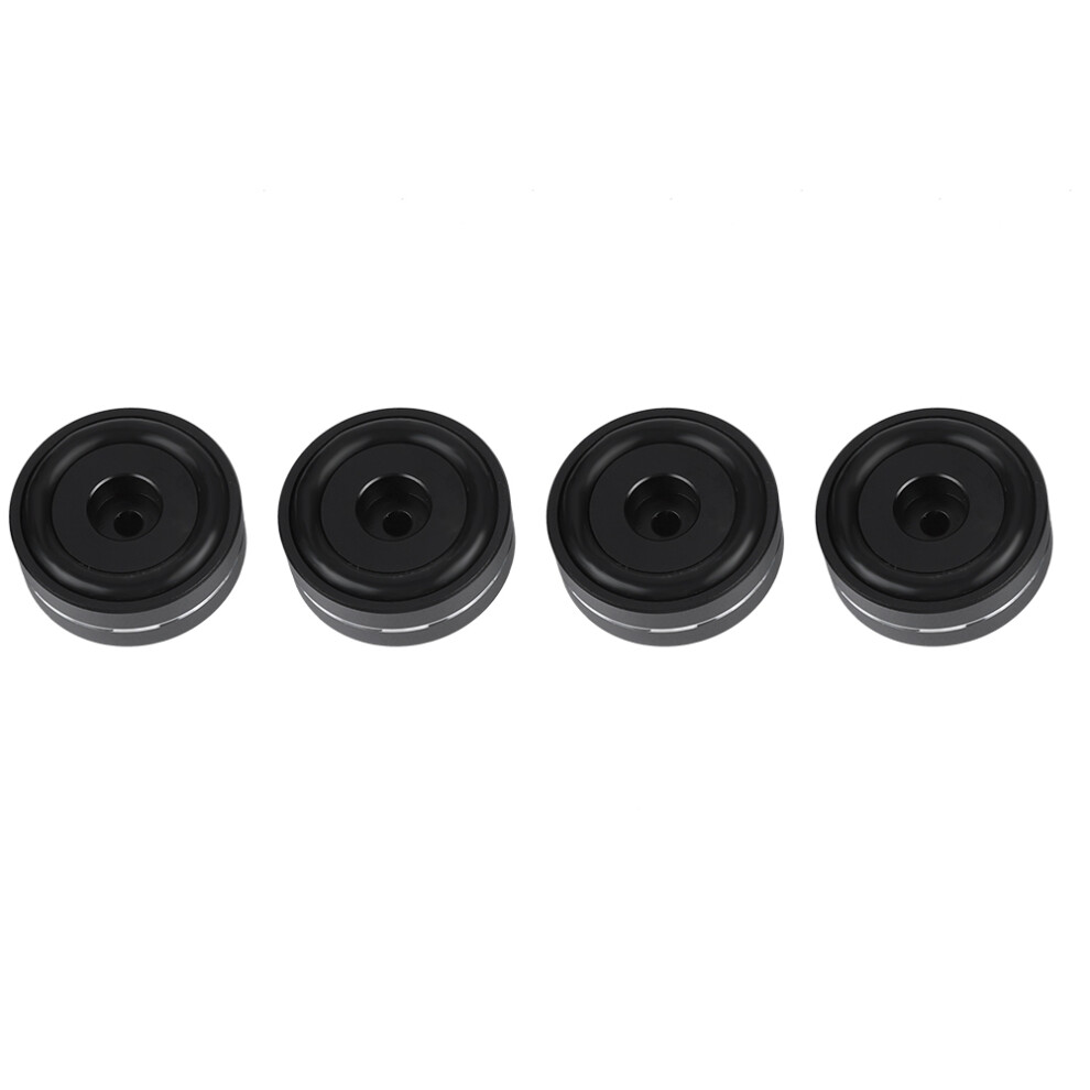 4Cps 40*15Mm Aluminium Amplifier Feet Shock Absorbers Black 7611392790351