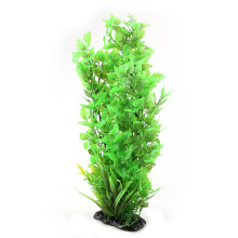 Piante artificiali verdi in plastica per acquario, con foglie morbide e setose, senza necessità di manutenzione, ideali per un ambiente acquatico