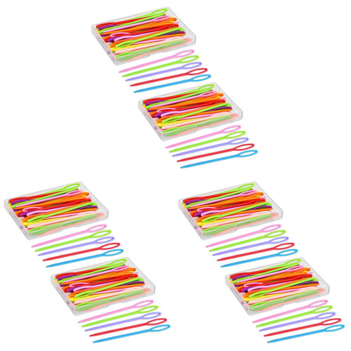 6 Aiguilles Larges Chas Colorées Pour Couture