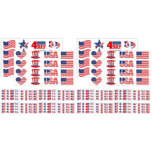 Patriotic Face Tattoos Stickers Usa Festival Party Body Decals