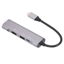 Data Transmission Portable Design, Multiport Adapter Offers High Speed Transfer And Aluminum Alloy For Enhanced Productivity In Every Situation