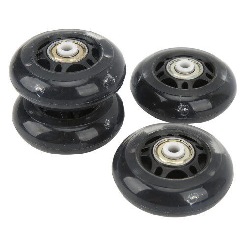 Flash & Function, 63mm Smooth Comfortable Ride Wheels, Super Bright LED Lights For Indoor Inline Skateboard Fun (4Pcs) 2