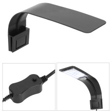 10W Aquarium Clip-On Leuchte, 24 LEDs, Weiß & Blau, 22x11,5x5,5 cm