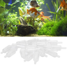 20pcs Transparent PVC Water Check Valves for Fish Tank Air Pumps