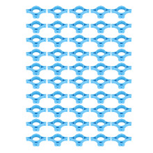 Elektrische afrasteringsisolatoren ABS Blauw 3,2 cm gat 50 stuks