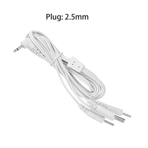 Durable TENS NMES Compatible Premium Quality Electrical Current Connection Replacement Lead Wires2mm Pin Connectors Wire Length Optimized 1