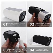 Silicone Case Eenvoudige Installatie Bewakingscamera Beschermhoes Compatibel met voor  Security voor EufyCam S330